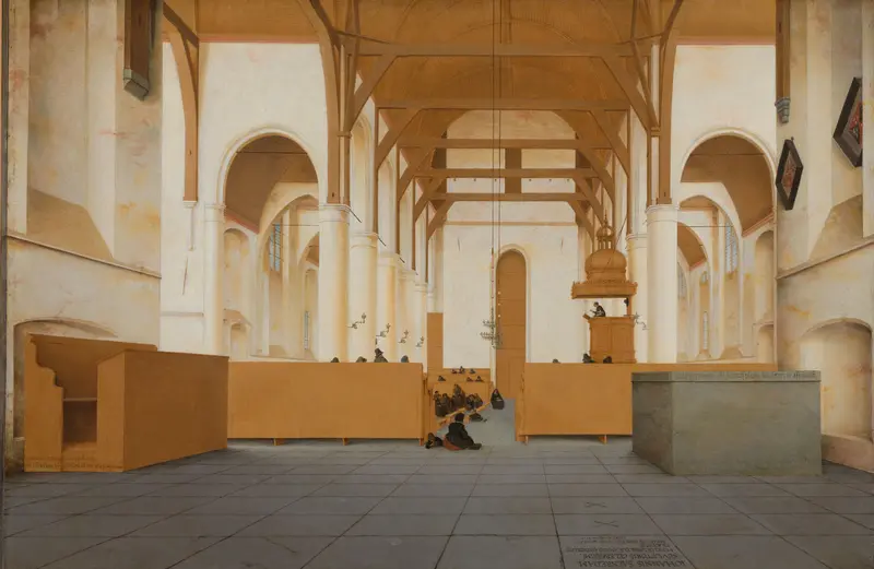 Interieur van de Sint-Odulphuskerk in Assendelft Wall Art by Unknown - High-Resolution Digital Print