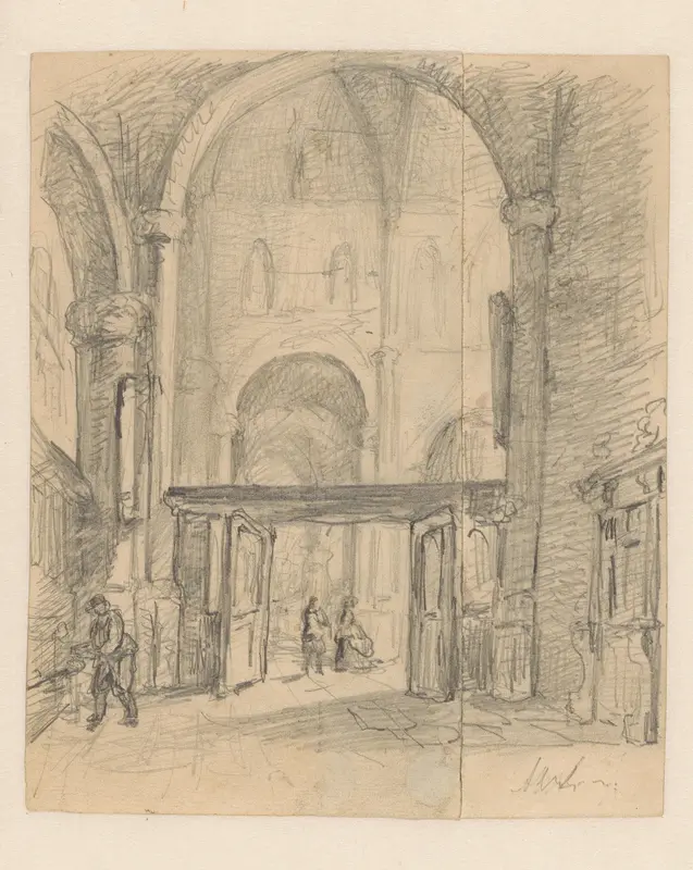 Interieur van de St.-Eusebiuskerk te Arnhem Wall Art by anonymous - High-Resolution Digital Print