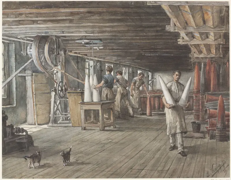Interieur van de suikerfabriek van de firma Deichmann & Vom Rath Wall Art by Ernst Witkamp - High-Resolution Digital Print