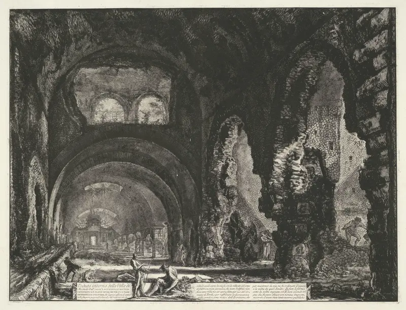 Interieur van de Tempel van Hercules Victor te Tivoli Wall Art by Unknown - High-Resolution Digital Print