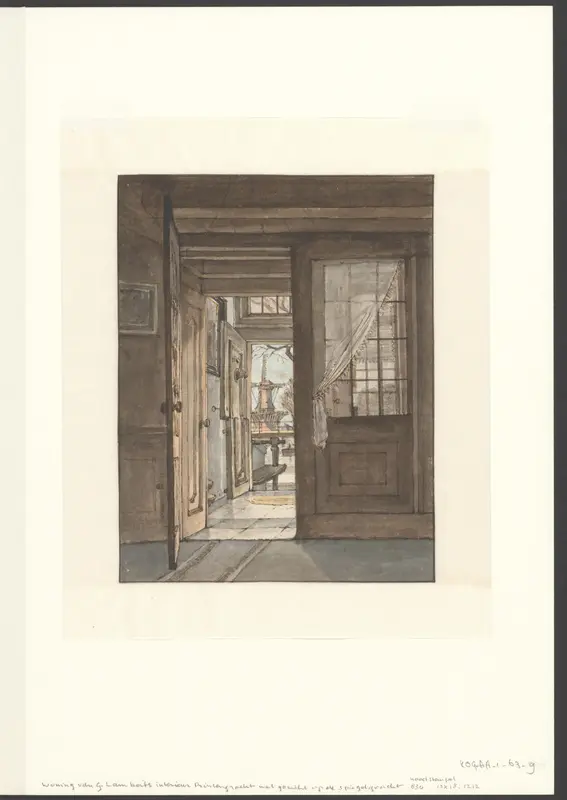 Interieur van de woning van Gerrit Lamberts op de Prinsengracht Wall Art by Gerrit Lamberts - High-Resolution Digital Print