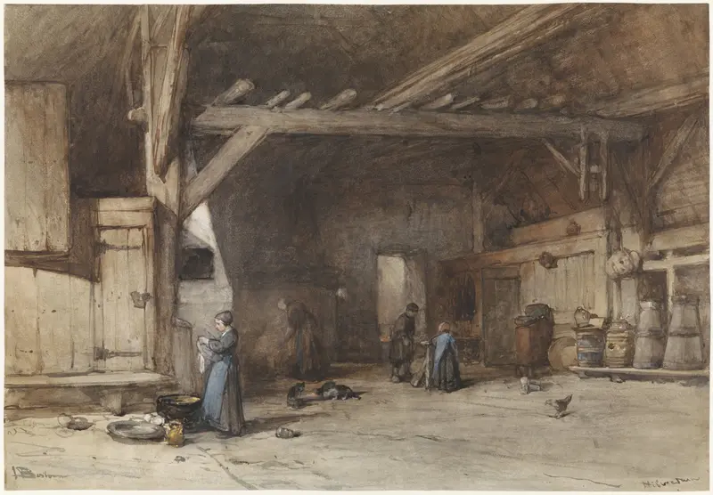 Interieur van een boerendeel bij Hilversum Wall Art by Unknown - High-Resolution Digital Print