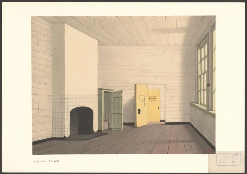 Interieur van een cel in het Tucht- of Rasphuis aan de Heiligeweg Wall Art by Unknown - High-Resolution Digital Print