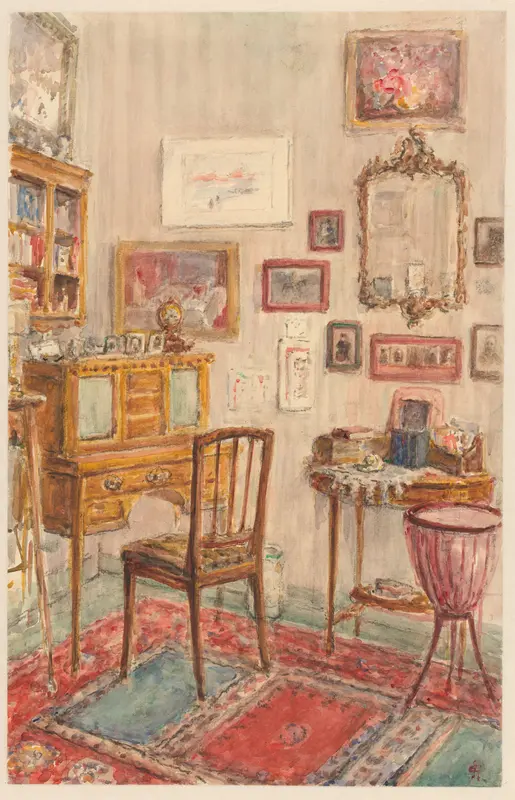 Interieur van een kamer aan de Jan van Nassaustraat 48 Wall Art by Carel Nicolaas Storm van 's-Gravesande - High-Resolution Digital Print