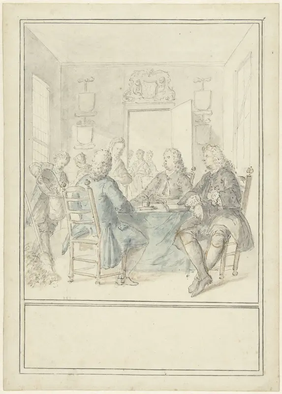 Interieur van een regentenkamer of burgemeesterskamer Wall Art by Dionys van Nijmegen - High-Resolution Digital Print