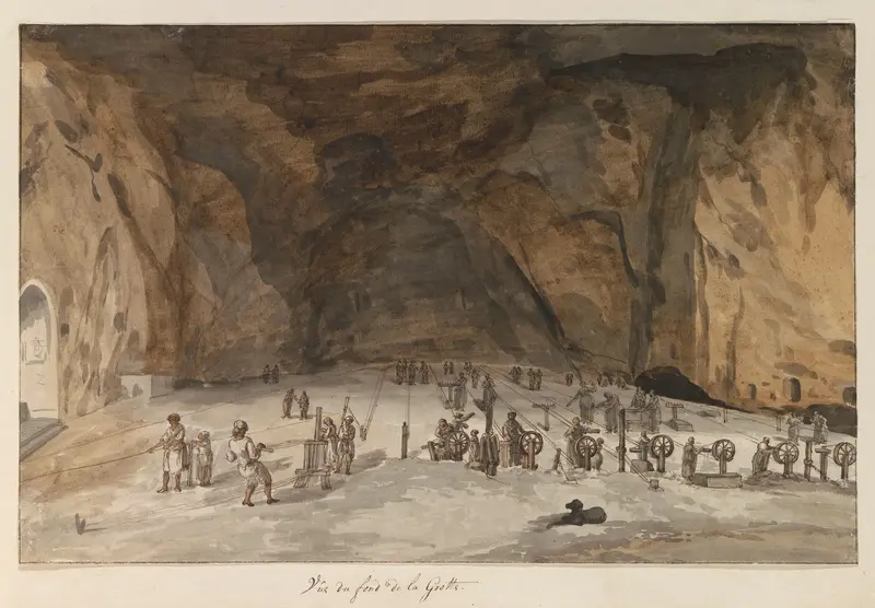 Interieur van grot Santa Maria Capella Wall Art by Louis Ducros - High-Resolution Digital Print