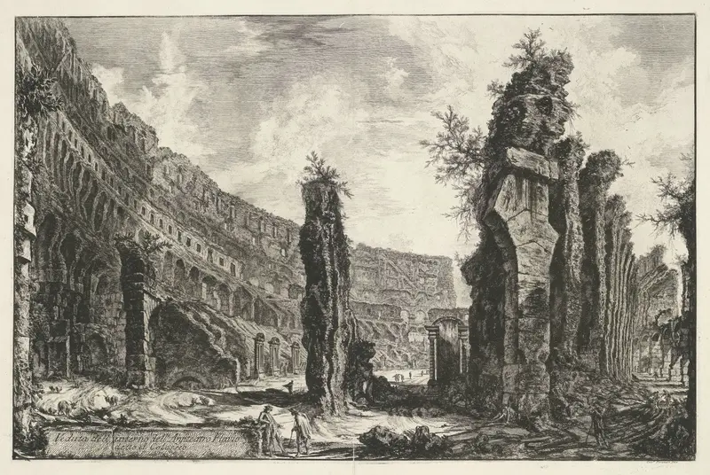 Interieur van het Colosseum te Rome Wall Art by Unknown - High-Resolution Digital Print