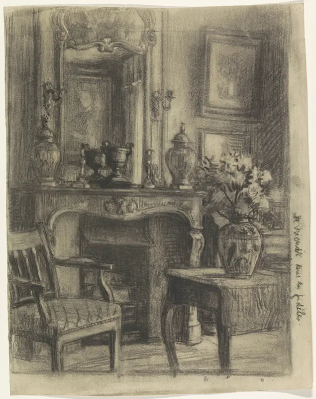 Interieur van het kantoor van meneer en mevrouw R. Janssens, Avenue Molière Wall Art by René Janssens - High-Resolution Digital Print