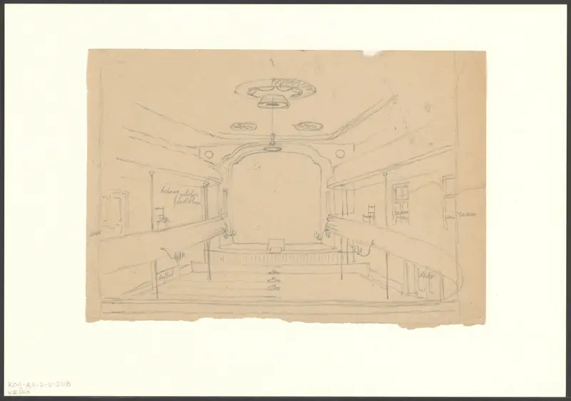 Interieur van theater Tivoli Wall Art by Johan Martinus Anthon Rieke - High-Resolution Digital Print