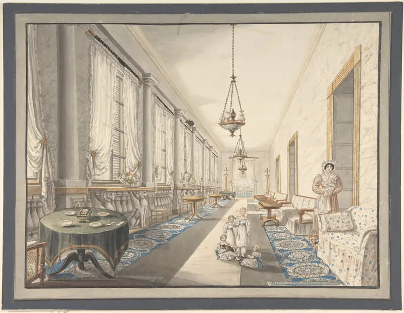 Interior, Leningrad? Wall Art by Charles de Brocktorff - High-Resolution Digital Print