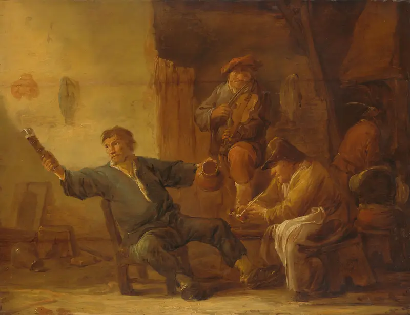 Interior of a Peasant Hut Wall Art by Unknown - High-Resolution Digital Print