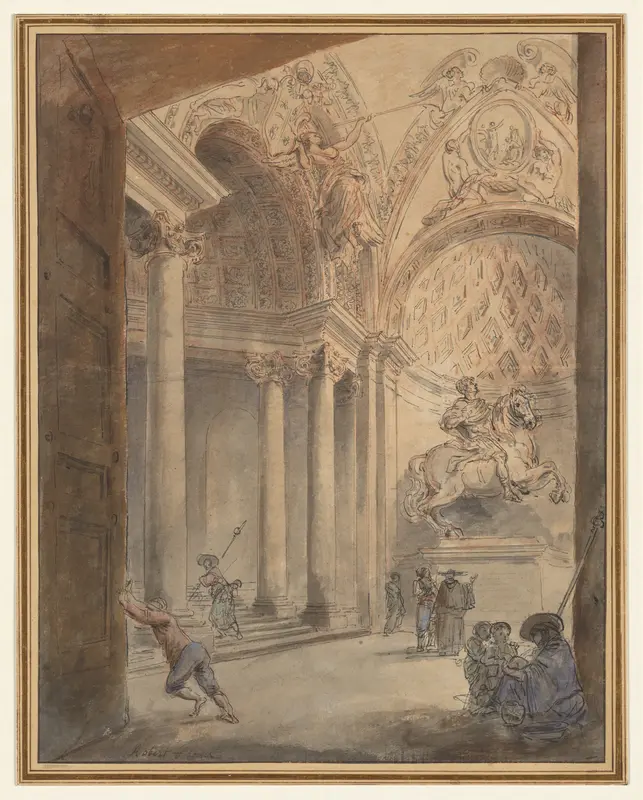 Interior of Saint Peter's Wall Art by Hubert Robert - High-Resolution Digital Print