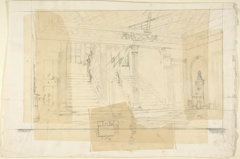 Interior of the Alhambra(?) Wall Art by Franz von Hauslab the Younger - High-Resolution Digital Print