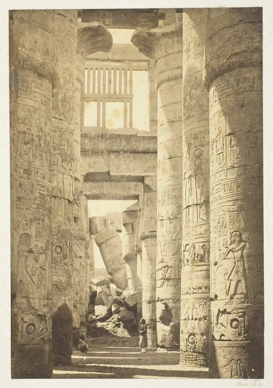 Interior of the Hall of Columns Wall Art by Francis Frith - High-Resolution Digital Print