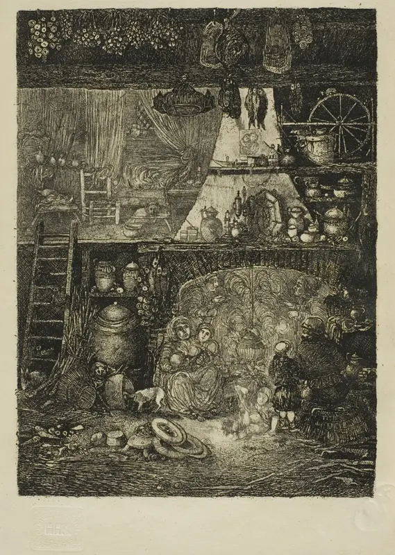 Interior, Peasant House in Haute-Garonne