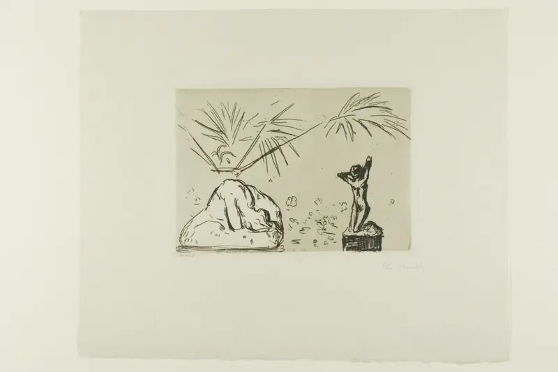 Interior with Sculptures