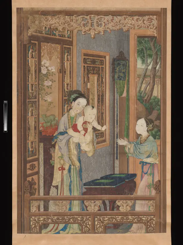 Interior with Woman, Child and Nurse