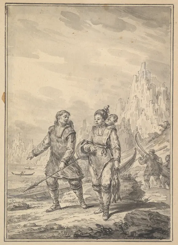 Inuit Manner of Dress Wall Art by Jean-Baptiste Le Prince - High-Resolution Digital Print