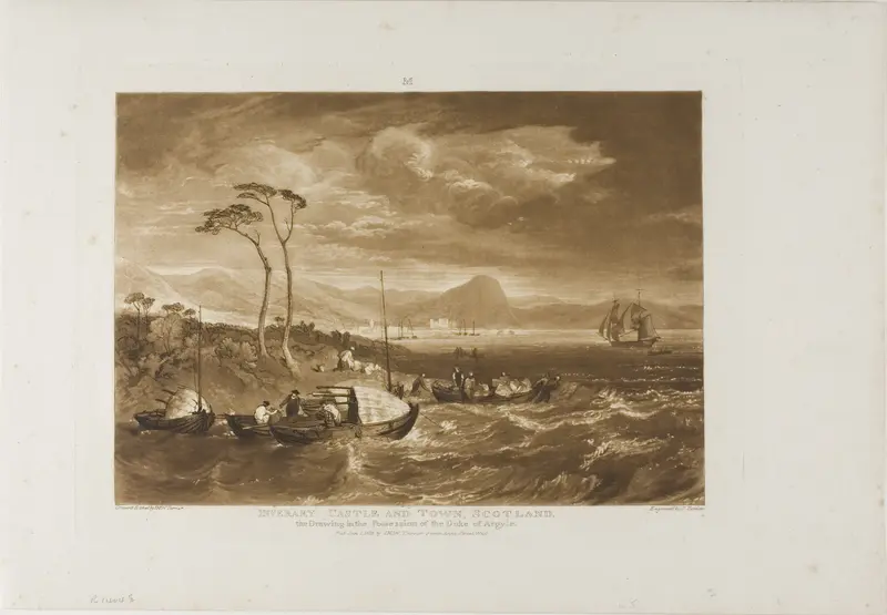 Inverary Castle and Town, plate 65 from Liber Studiorum