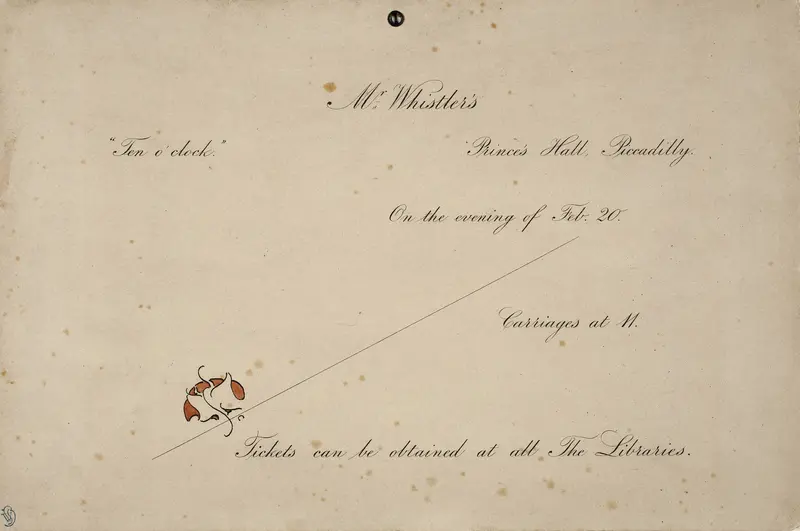 Invitation to Mr. Whistler's "Ten O'clock"