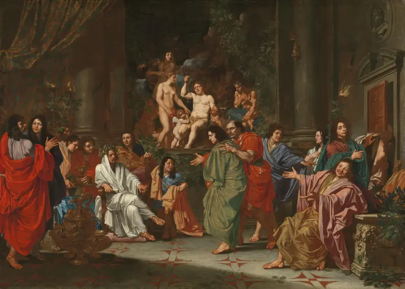 Inwijding van een nieuw lid van de Bentveughels te Rome Wall Art by anonymous - High-Resolution Digital Print