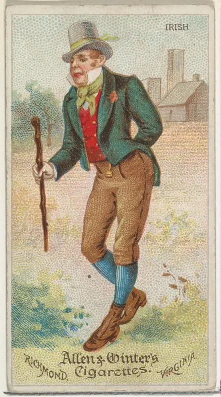 Irish, from World's Dudes series (N31) for Allen & Ginter Cigarettes Wall Art by Allen & Ginter - High-Resolution Digital Print