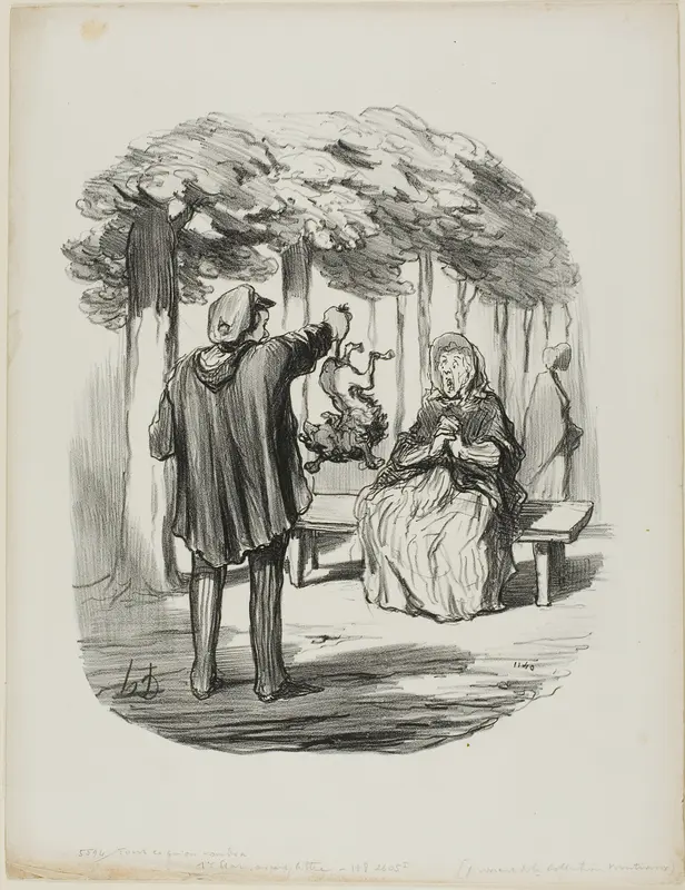 "Is this your dog here?," plate 20 from Tout Ce Qu'on Voudra