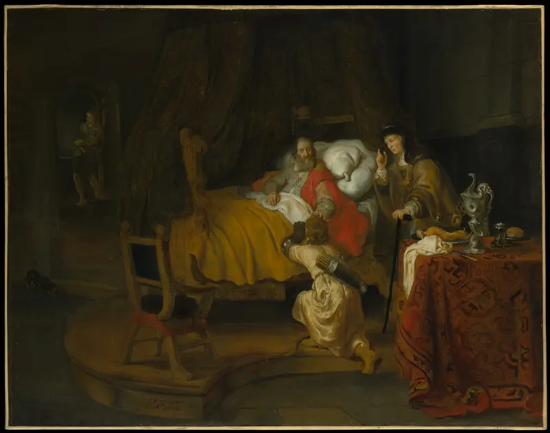 Isaac Blessing Jacob Wall Art by Gerbrand van den Eeckhout - High-Resolution Digital Print