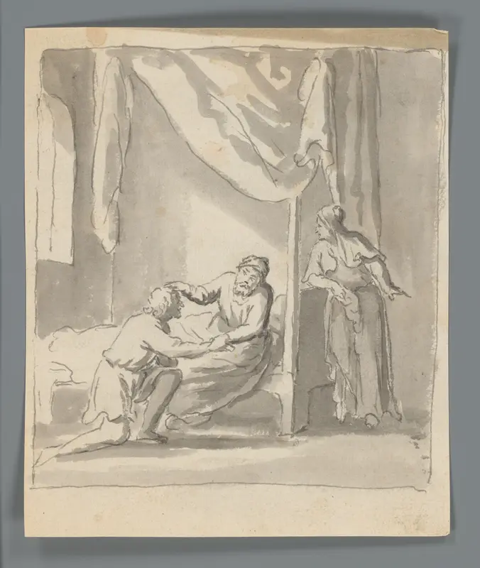Isaak zegent Jakob Wall Art by Matthijs Balen (1684-1766) - High-Resolution Digital Print
