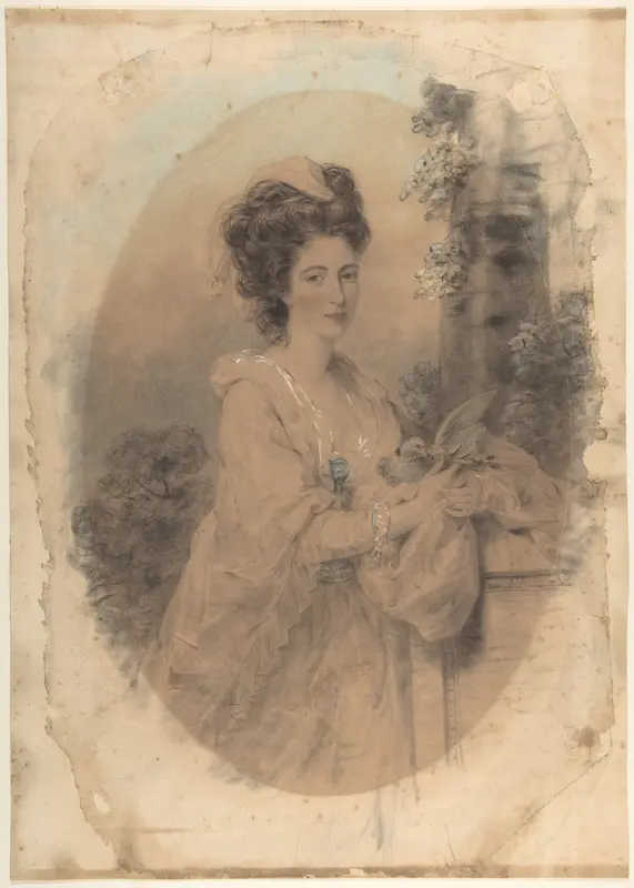 Isabella Hunter, Cousin of the Artist Wall Art by John Downman - High-Resolution Digital Print