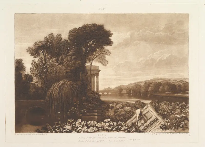 Isis, part XIV, plate 68 from "Liber Studiorum" Wall Art by Joseph Mallord William Turner - High-Resolution Digital Print