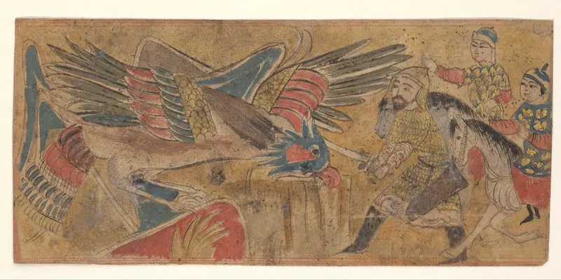 Iskander met vogel Wall Art by anonymous - High-Resolution Digital Print