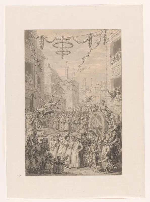 Islamitisch feest in een Oosterse stad Wall Art by Unknown - High-Resolution Digital Print