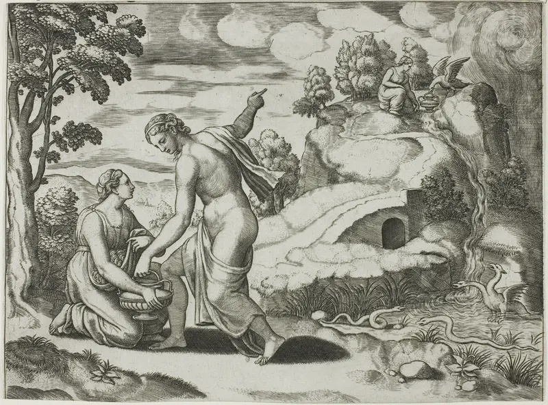 Isolated Subject from the Story of Psyche Wall Art by Master of the Die - High-Resolution Digital Print
