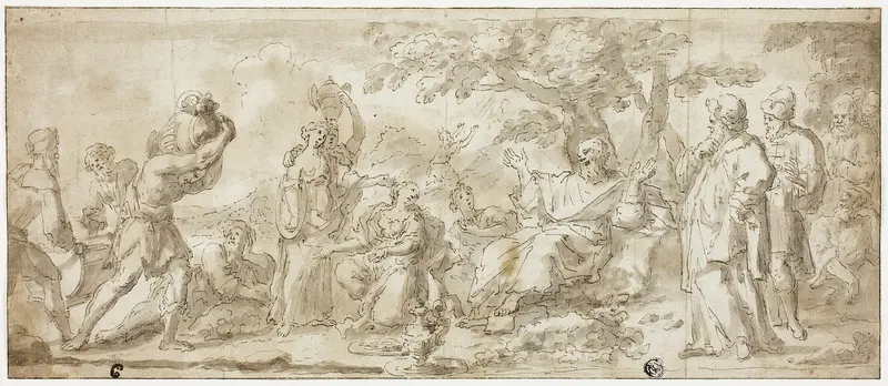 Israelites in the Wilderness Wall Art by Unknown Neapolitan - High-Resolution Digital Print