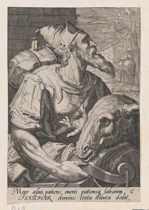 Issachar, from The Twelve Sons of Jacob Wall Art by Jacques de Gheyn II - High-Resolution Digital Print