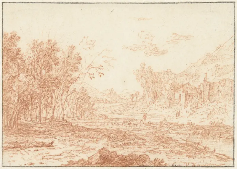 Italiaans landschap Wall Art by Jan van Huysum - High-Resolution Digital Print
