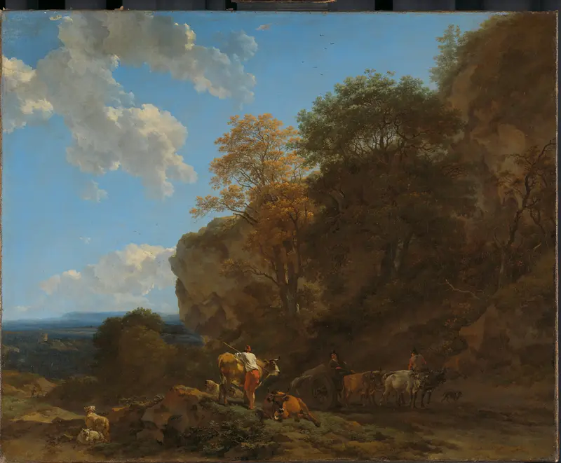 Italiaans landschap Wall Art by Unknown - High-Resolution Digital Print