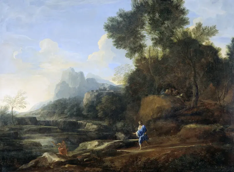 Italiaans landschap Wall Art by Gaspard Dughet - High-Resolution Digital Print