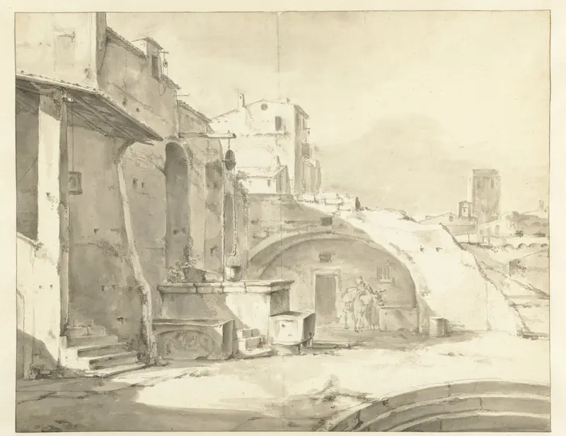Italiaanse ruïne Wall Art by Thomas Wijck - High-Resolution Digital Print