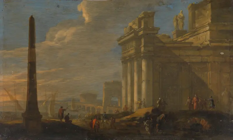 Italian harbor view Wall Art by Unknown - High-Resolution Digital Print