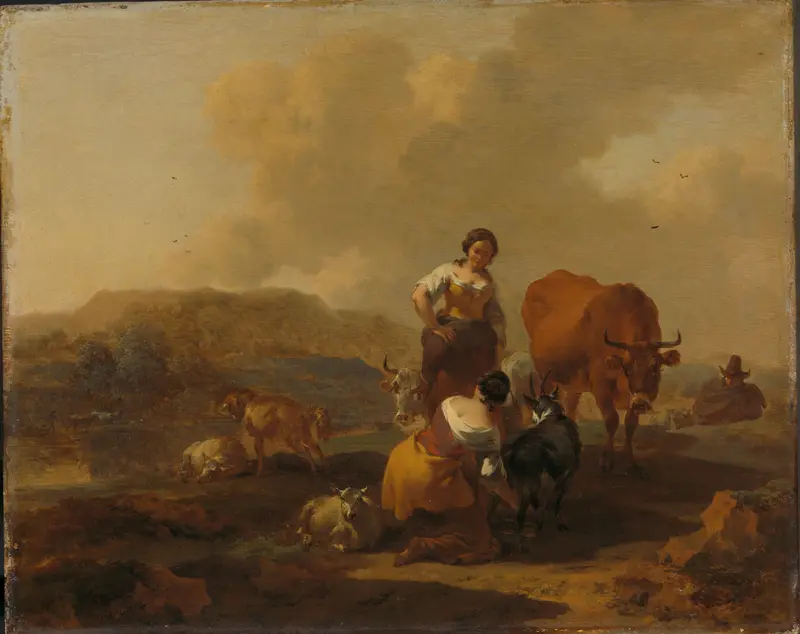 Italian Landscape Wall Art by Nicolaes Pietersz Berchem - High-Resolution Digital Print