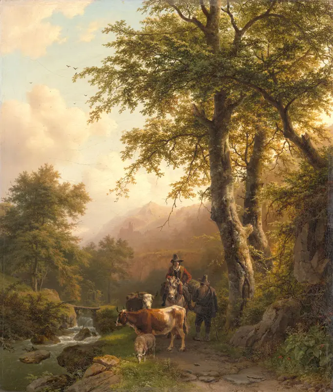 Italian Landscape Wall Art by Barend Cornelis Koekkoek - High-Resolution Digital Print