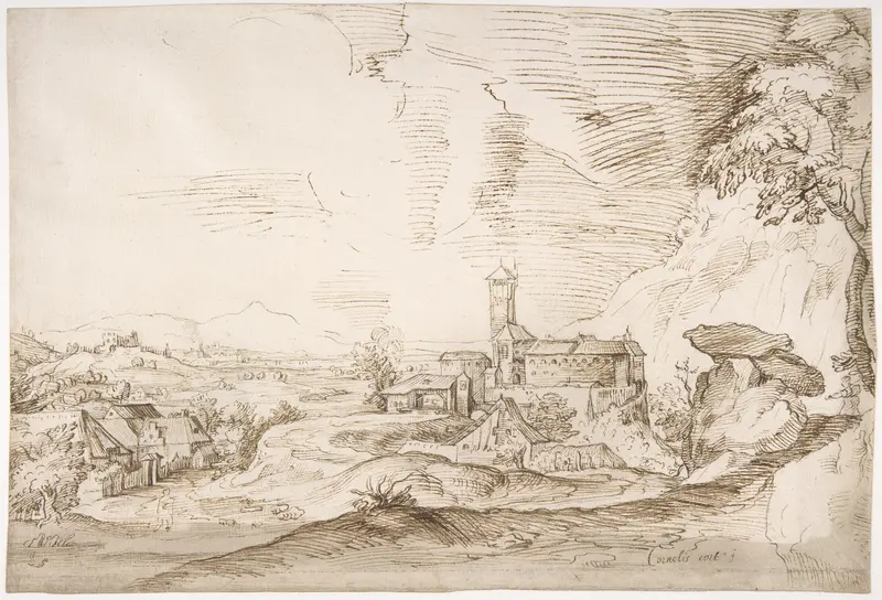 Italian Landscape Wall Art by Cornelis Cort - High-Resolution Digital Print
