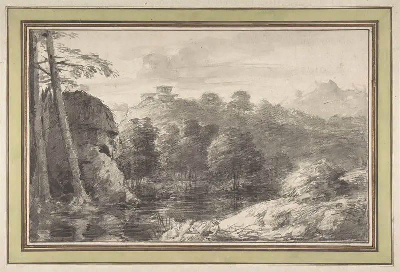 Italian Landscape Wall Art by Anonymous, French, 18th century - High-Resolution Digital Print