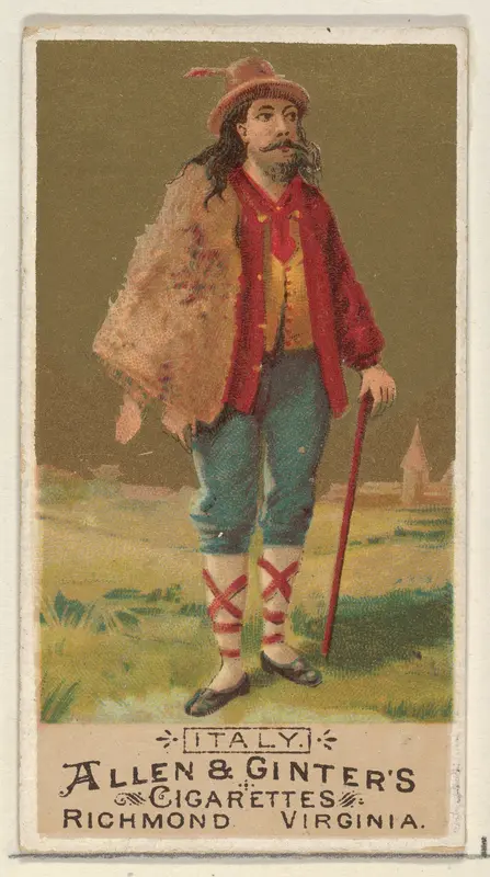 Italy, from the Natives in Costume series (N16) for Allen & Ginter Cigarettes Brands Wall Art by Allen & Ginter - High-Resolution Digital Print