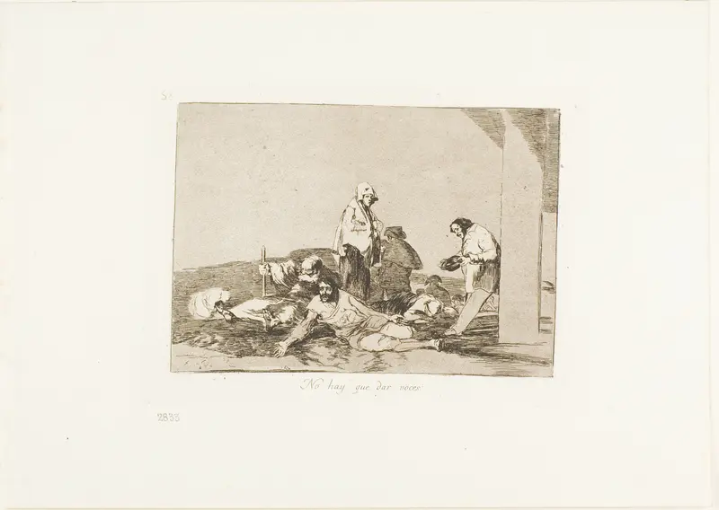 It's no use crying out, plate 58 from The Disasters of War