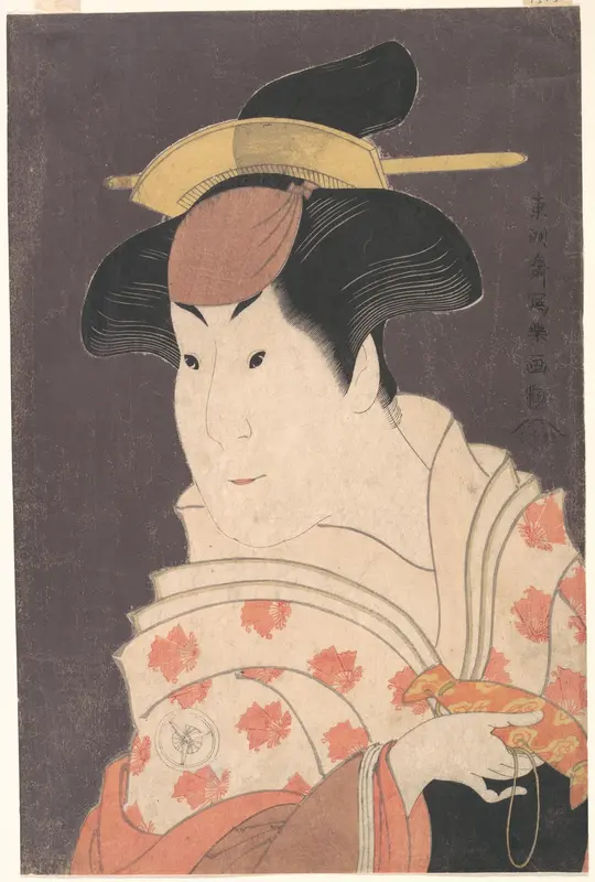 Iwai Hanshirō IV as Shigenoi in the Play "Koinyōbō Somewake Tazuna"
