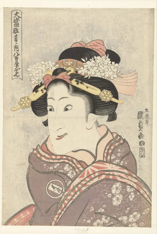 Iwai Hanshiro V in de rol van Yaoya Oshichi Wall Art by Unknown - High-Resolution Digital Print