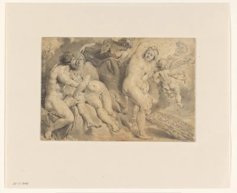Ixion Deceived by Zeus and Hera Wall Art by Unknown - High-Resolution Digital Print